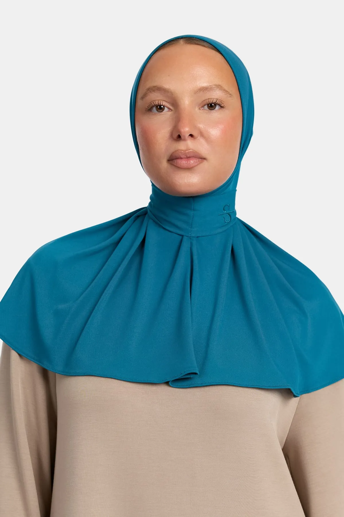 Button marama u boji aqua plava